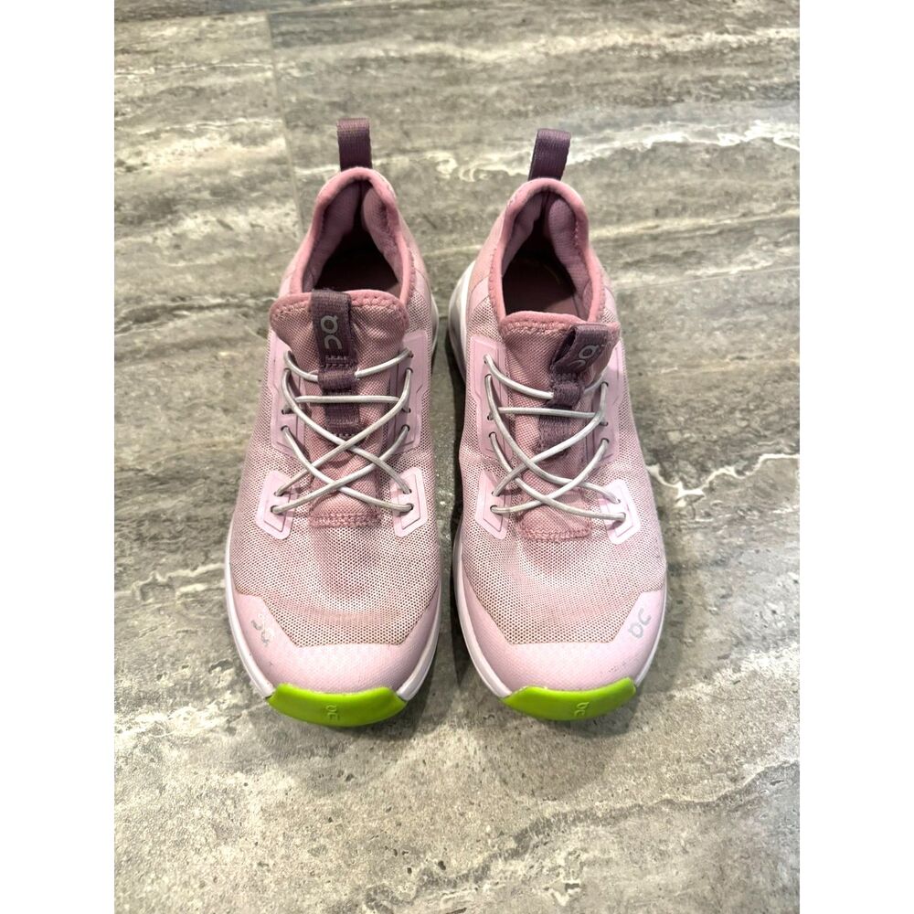 On Cloud Kids Cloudleap Slip On Shoes Mauve Kiwi Size 1.5 Kids Girls Sneakers